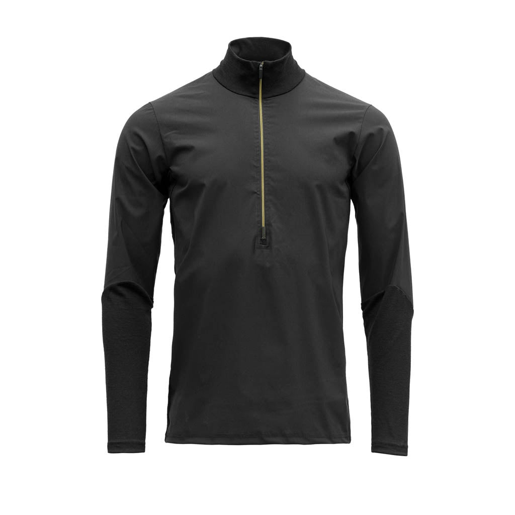 RUNNING COVER MAN ZIP NECK CAVIAR - Devold New Zealand