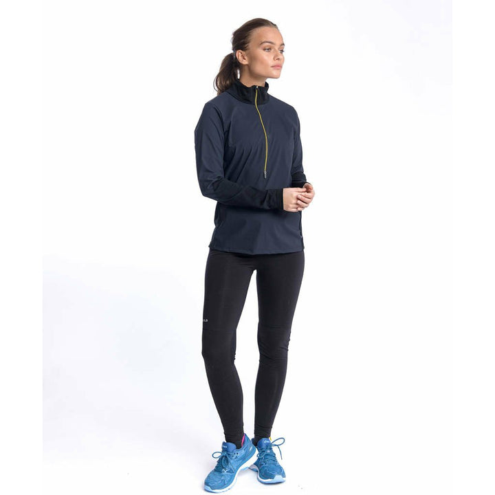 RUNNING COVER WOMAN ZIP NECK CAVIAR - Devold New Zealand