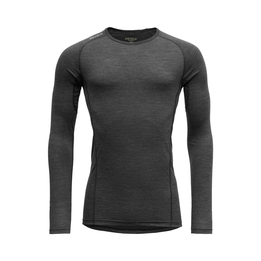 RUNNING MERINO 130 SHIRT MAN ANTHRACITE - Devold New Zealand