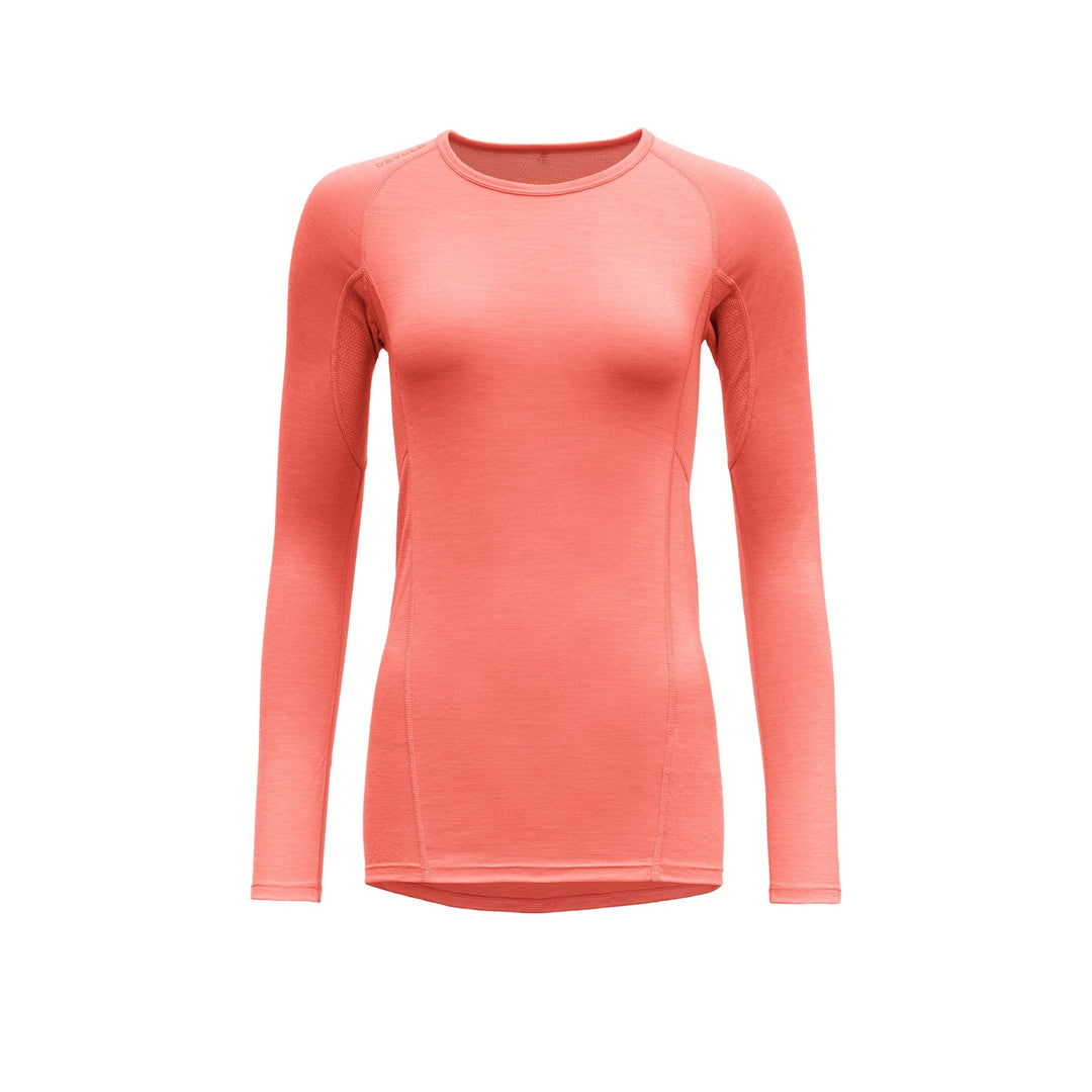 RUNNING MERINO 130 SHIRT WOMAN CORAL - Devold New Zealand