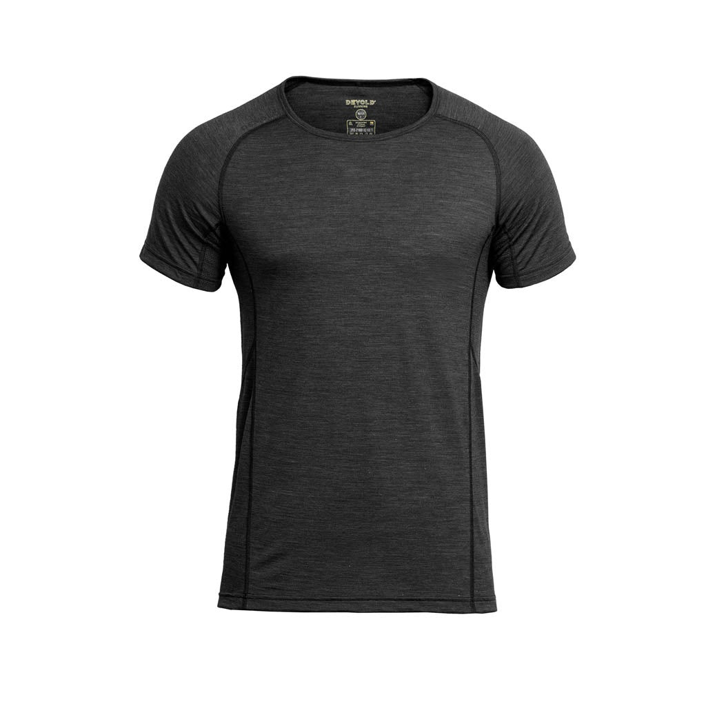 RUNNING MERINO 130 T-SHIRT MAN ANTHRACITE - Devold New Zealand