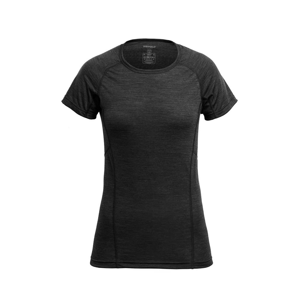 RUNNING MERINO 130 T-SHIRT WOMAN ANTHRACITE - Devold New Zealand