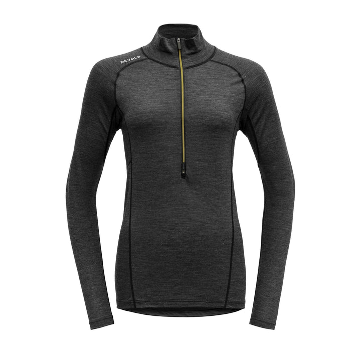 RUNNING MERINO 130 ZIP NECK WMN ANTHRACITE - Devold New Zealand