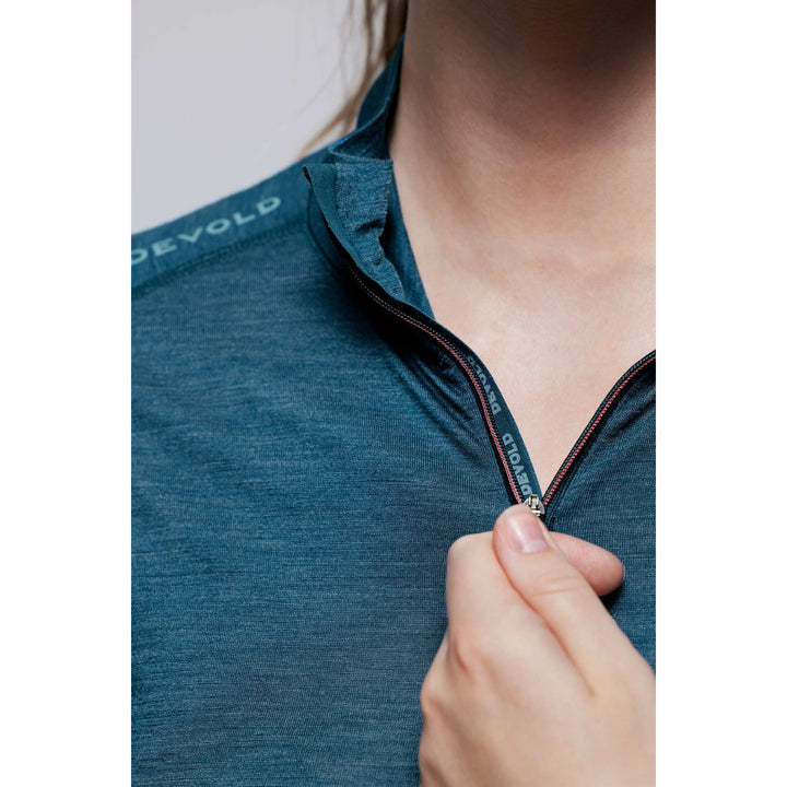 RUNNING MERINO 130 ZIP NECK WOMAN (New) - Devold New Zealand