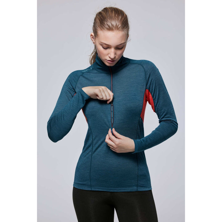 RUNNING MERINO 130 ZIP NECK WOMAN (New) - Devold New Zealand