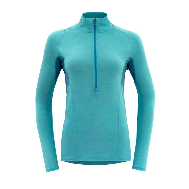RUNNING MERINO 130 ZIP NECK WOMAN TROPICAL - Devold New Zealand