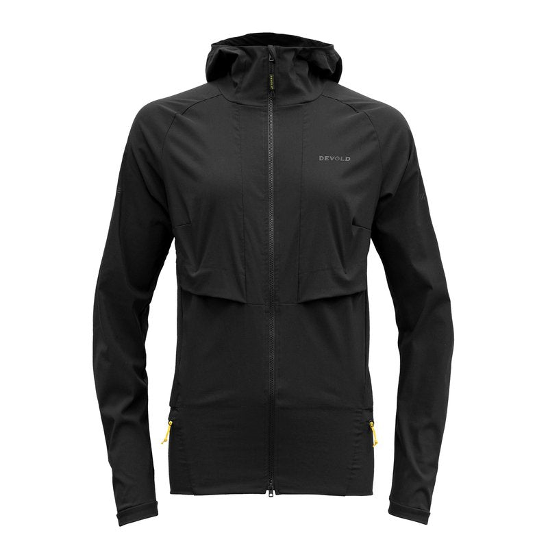 RUNNING MERINO JACKET WOMAN CAVIAR - Devold New Zealand