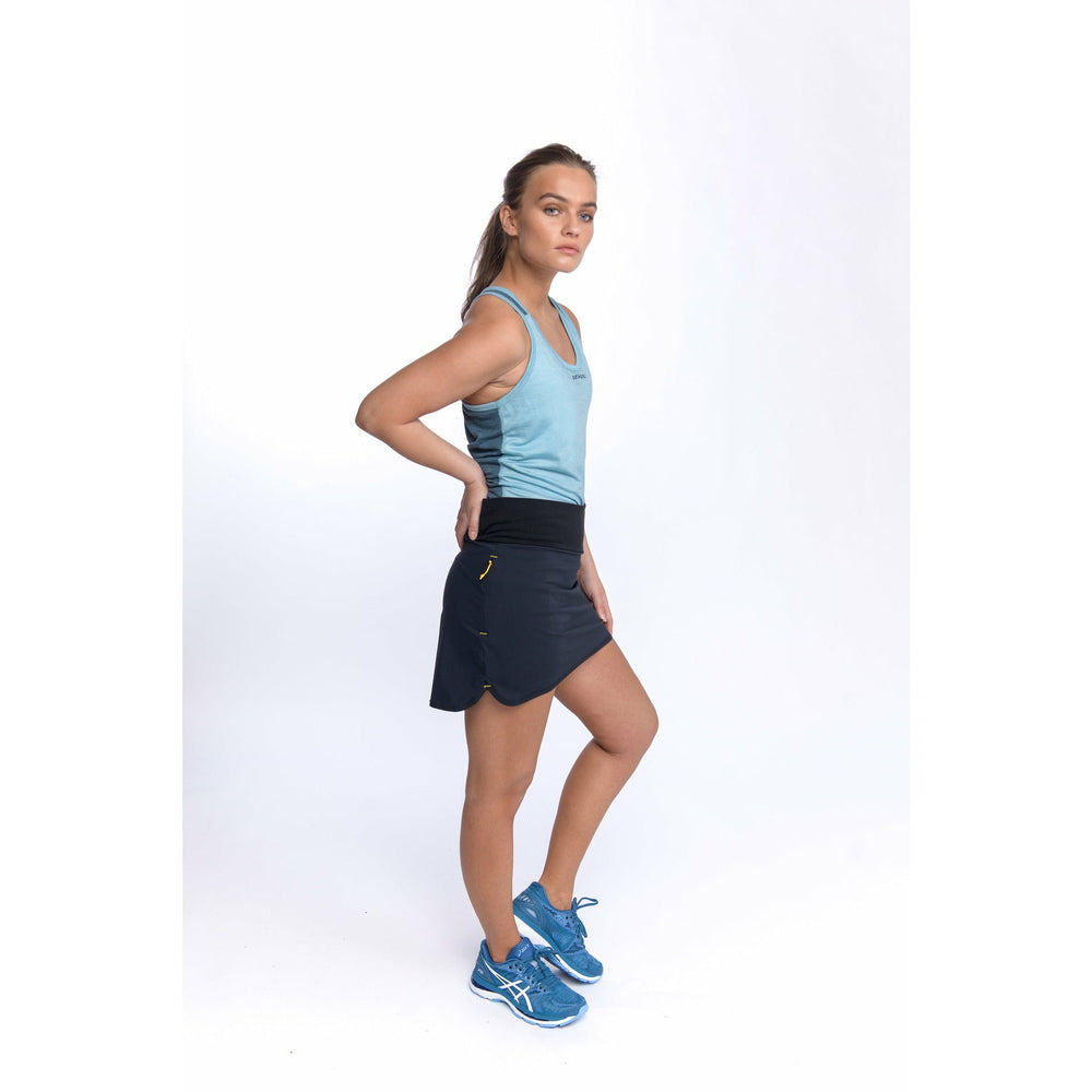 RUNNING WOMAN SKIRT CAVIAR - Devold New Zealand