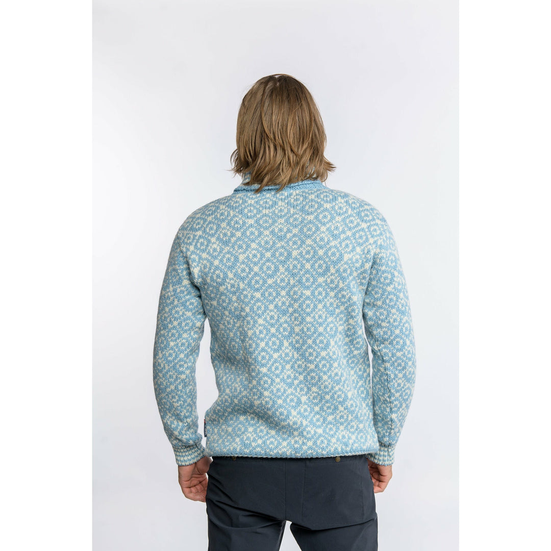 SVALBARD SWEATER HIGH NECK CAMEO/OFFWHITE - Devold New Zealand