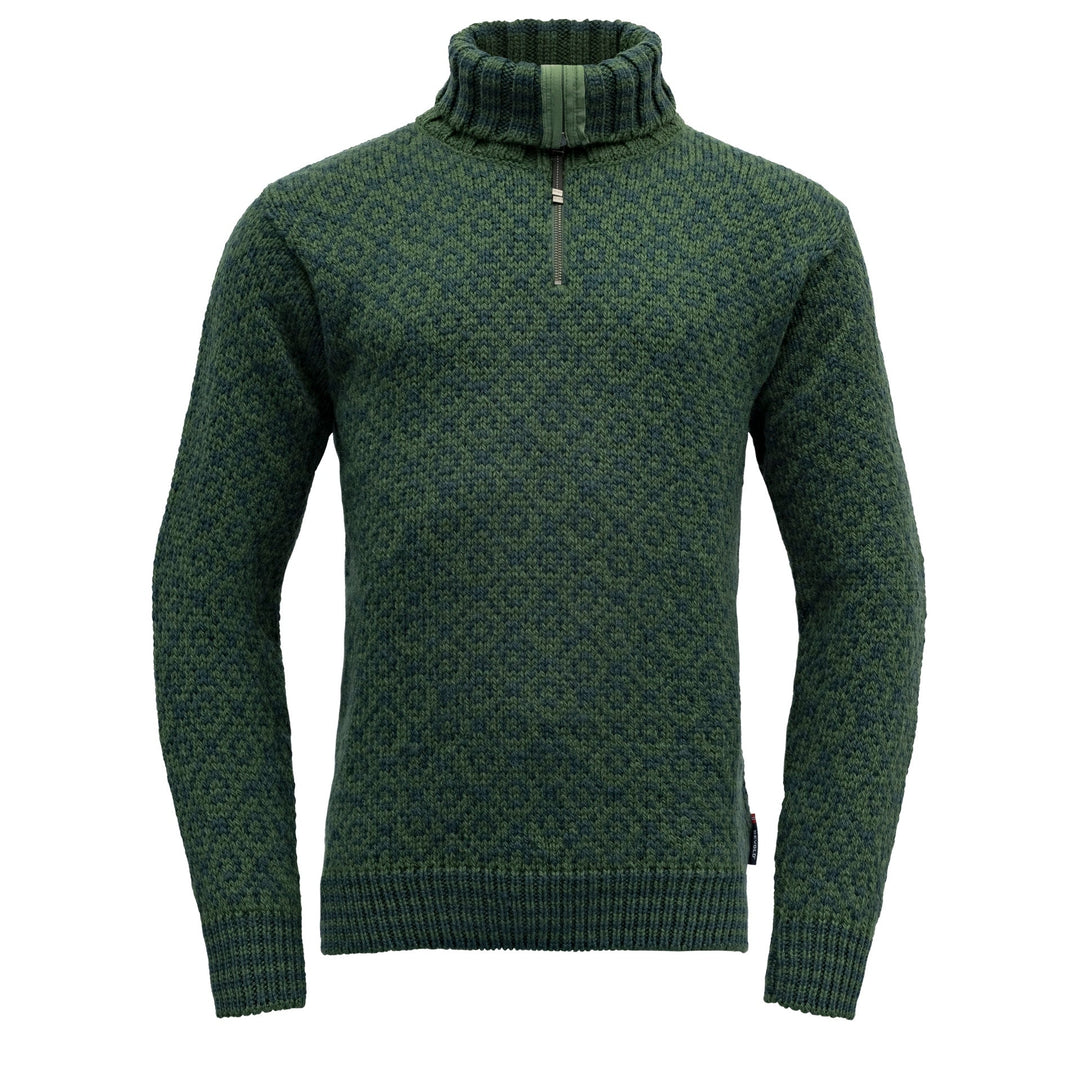 SVALBARD WOOL ZIP NECK FOREST/WOODS - Devold New Zealand