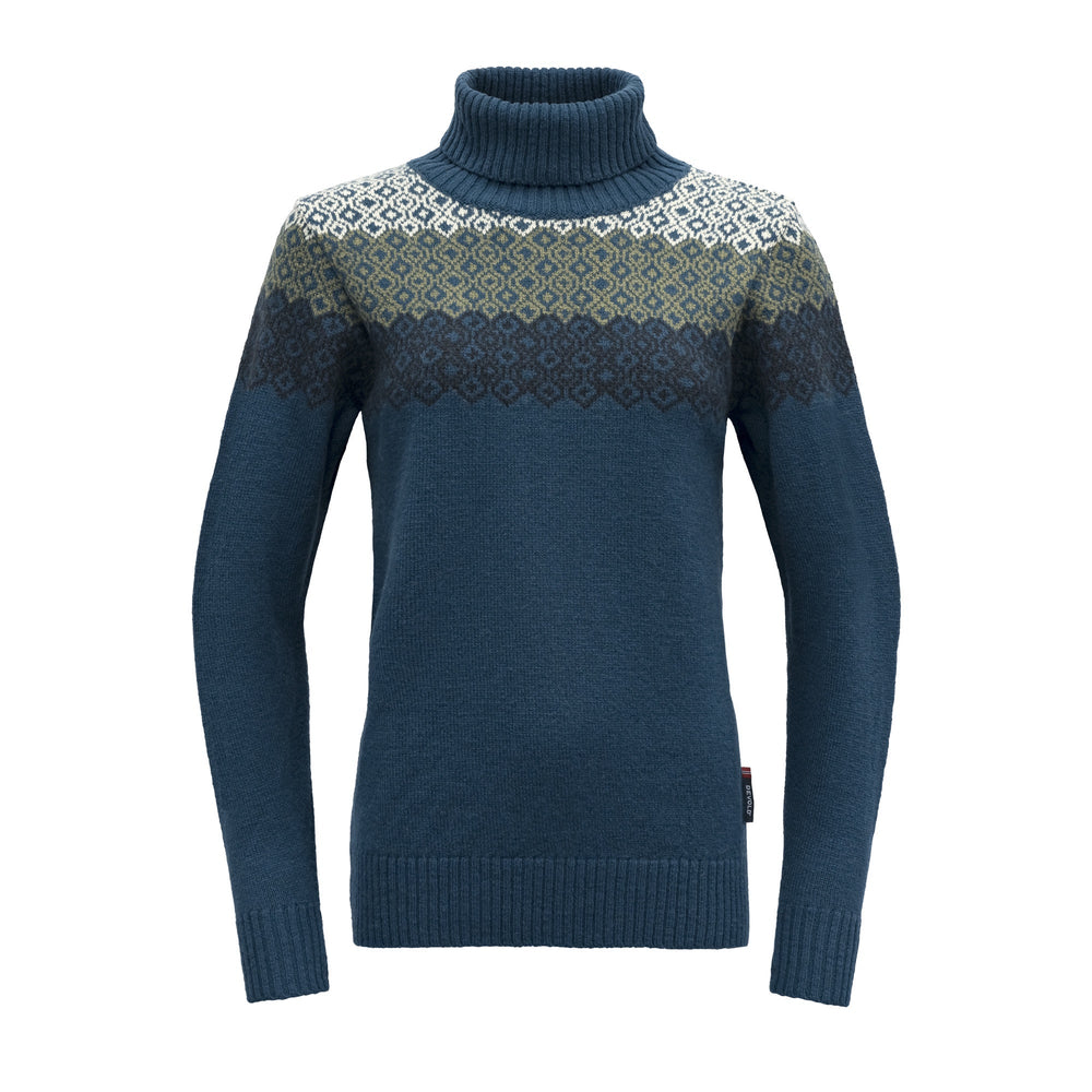 SYVDE WOOL HIGH NECK WOMAN FLOOD - Devold New Zealand