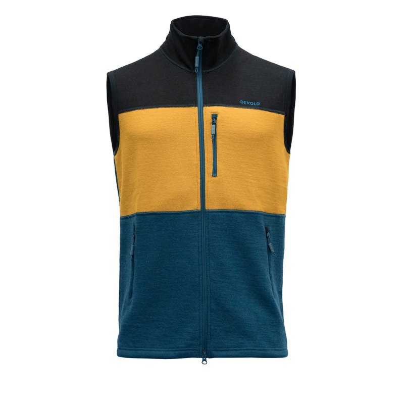 THERMO WOOL VEST MAN ‘FLOOD/ARROWWOOD/INK’ - Devold New Zealand