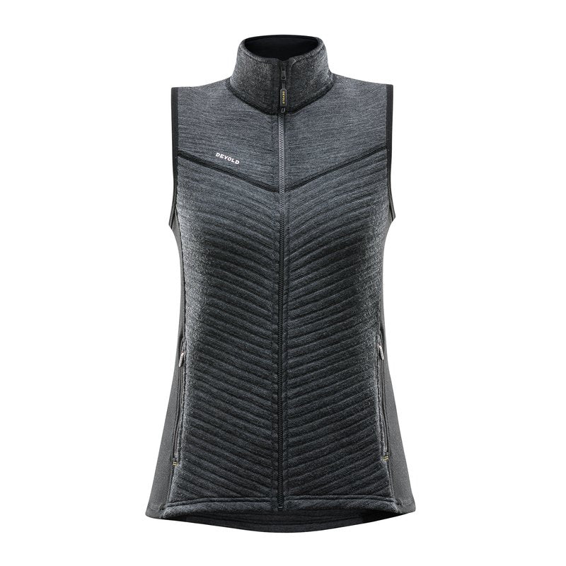 TINDEN SPACER VEST WOMAN ANTHRACITE - Devold New Zealand