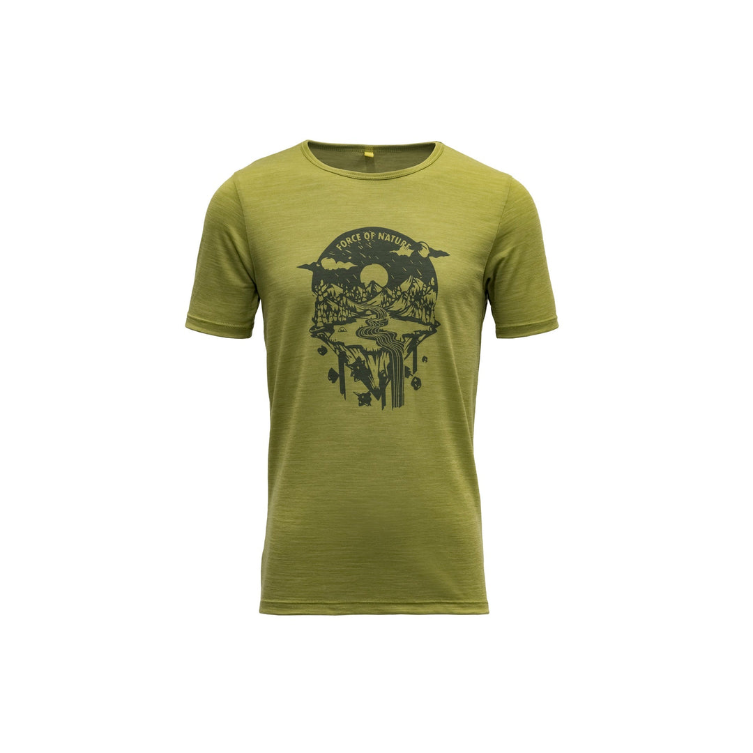 TROLLVASS MERINO TEE JR GREEN - Devold New Zealand