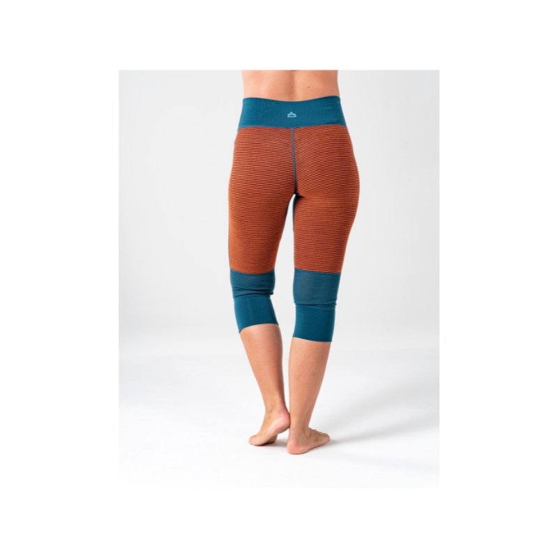 TUVEGGA MERINO 3/4 LONGS WOMAN FLAME - Devold New Zealand