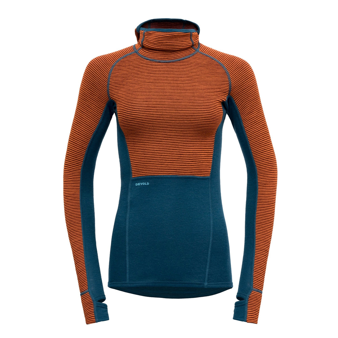 TUVEGGA MERINO HOODIE WMN, 'FLAME' - Devold New Zealand