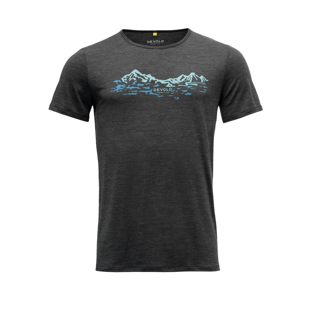 UTLADALEN MERINO 130 TEE MAN 'ANTHRACITE" - Devold New Zealand