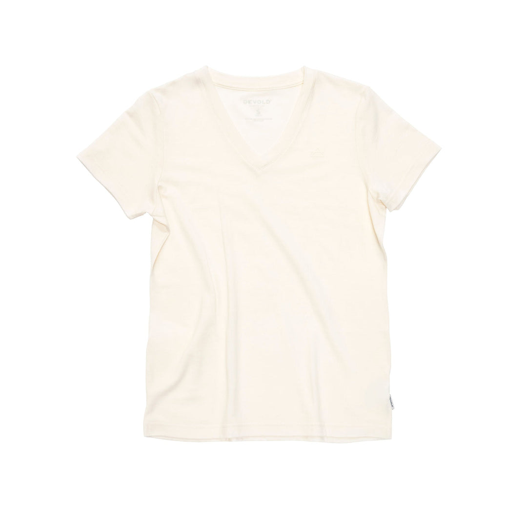 Women's Premium Merino V Neck T-Shirt - Devold New Zealand