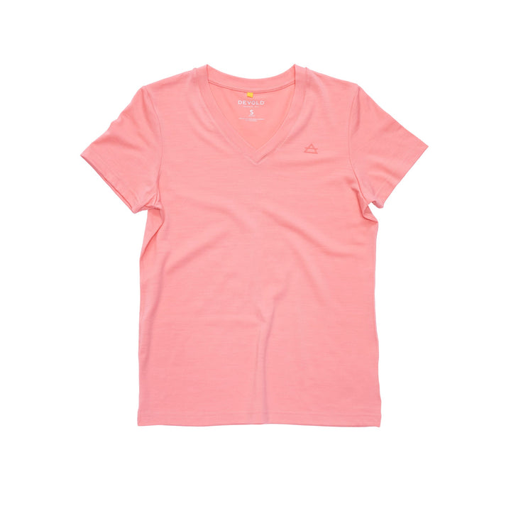 Women's Premium Merino V Neck T-Shirt - Devold New Zealand
