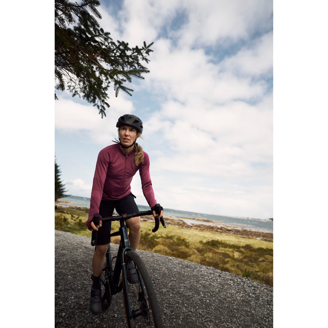 Women's Standal Merino Cycling Jersey Zip Neck - Devold New Zealand