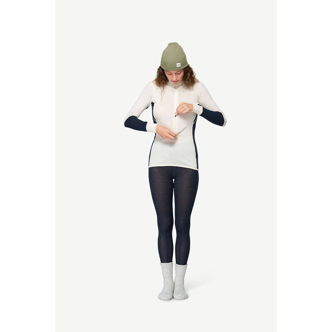 Women's Wool Mesh Merino Zip Neck - Devold New Zealand