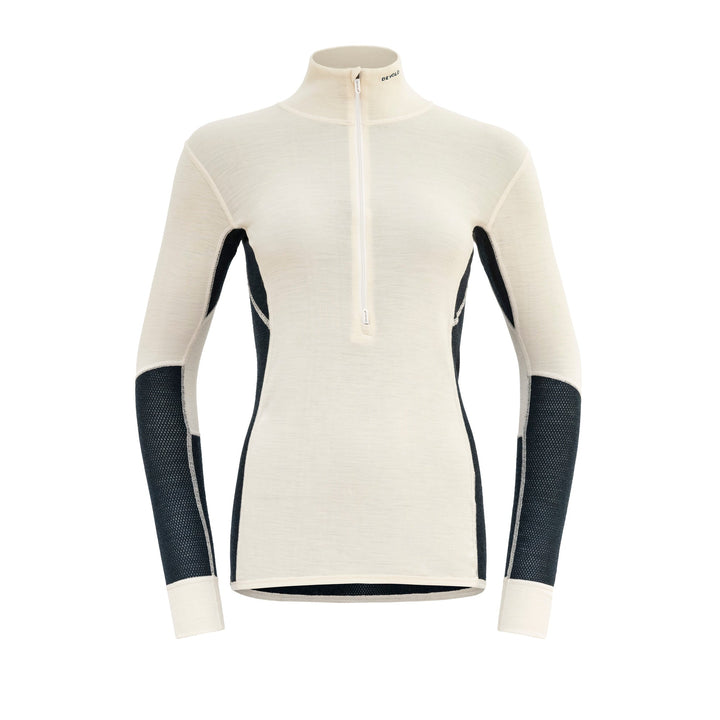 Women's Wool Mesh Merino Zip Neck - Devold New Zealand