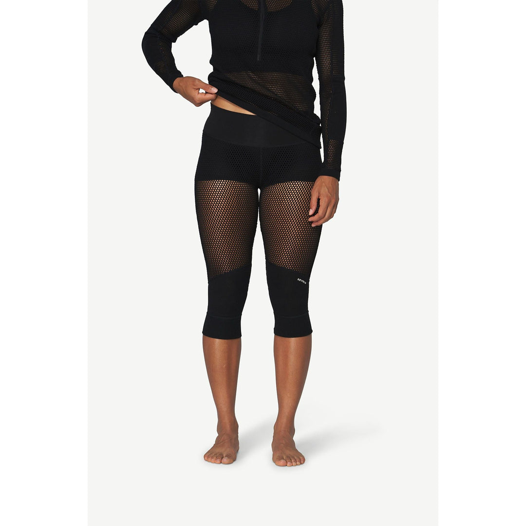 Women's Wool Mesh Pro Merino 3/4 Leggings - Devold New Zealand