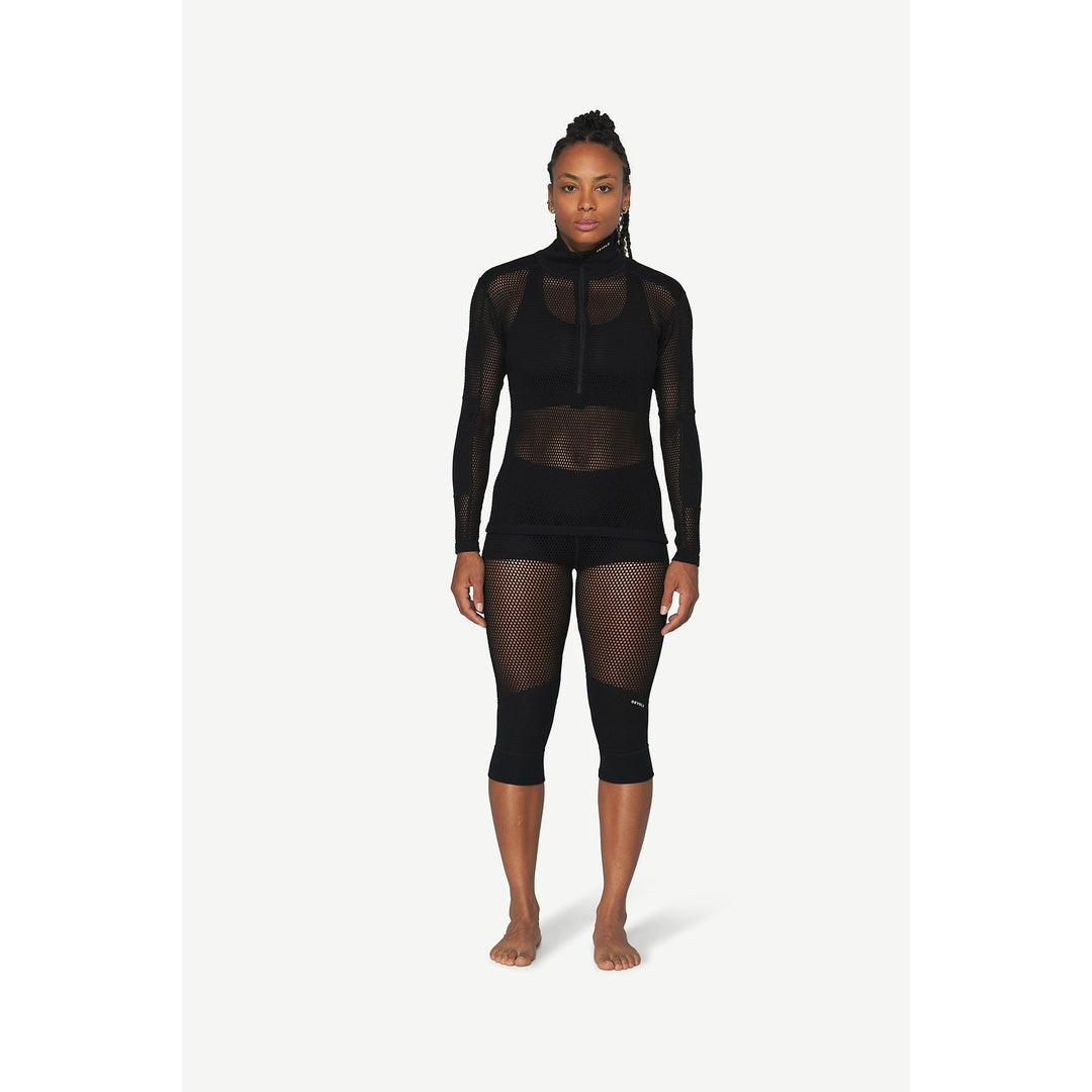 Women's Wool Mesh Pro Merino Zip Neck - Devold New Zealand