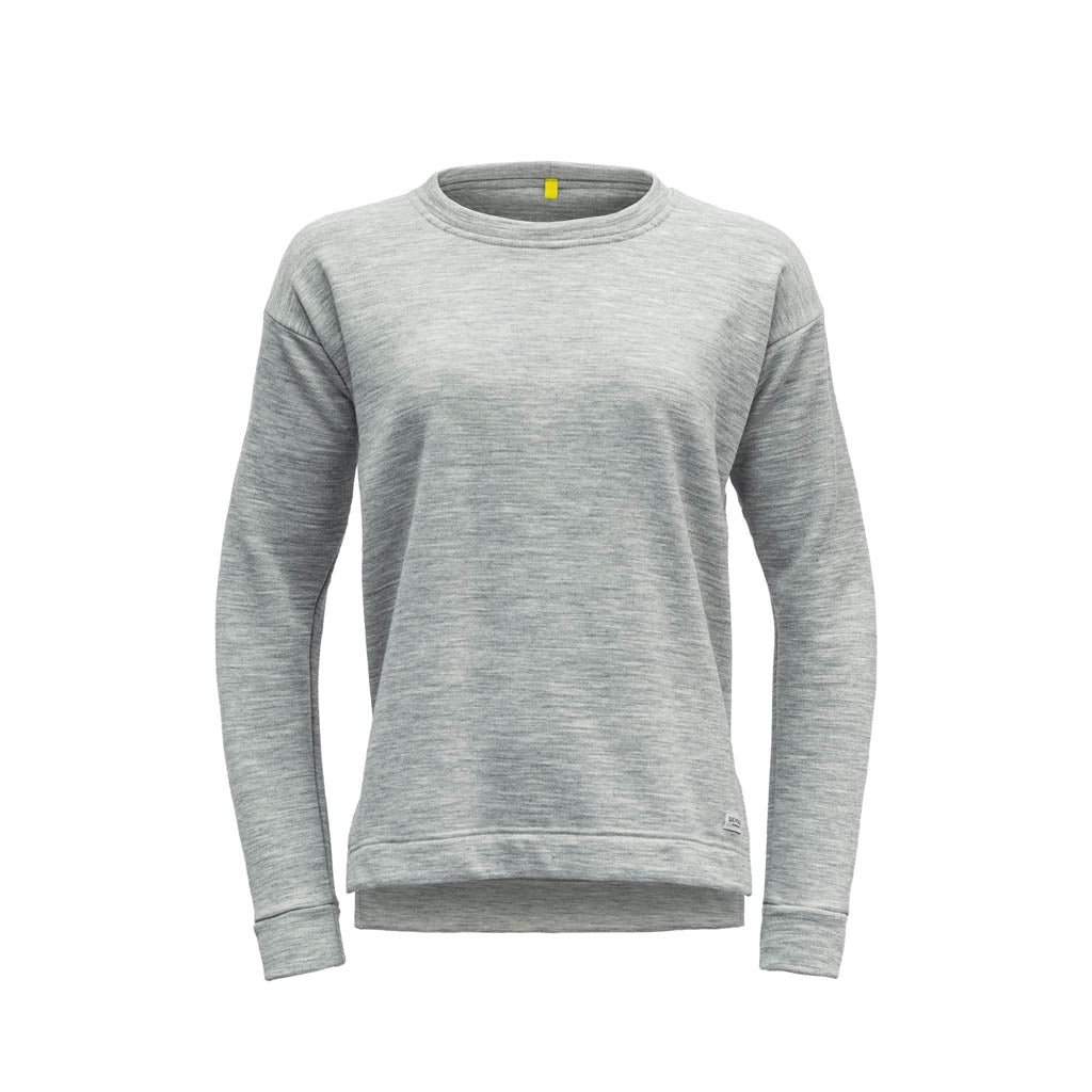 NIBBA WOMAN SWEATER GREY MELANGE - Devold New Zealand